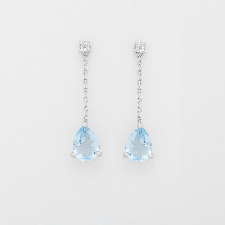 Blue Topaz Dangle Earring