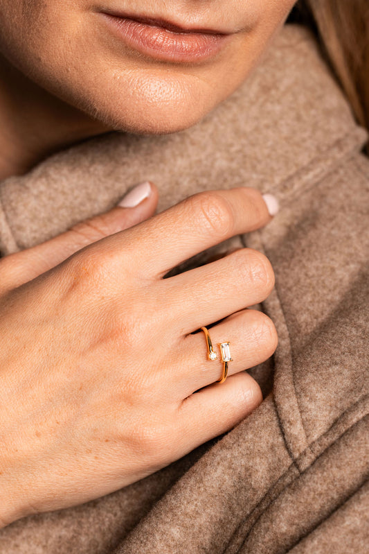 White Topaz Ring